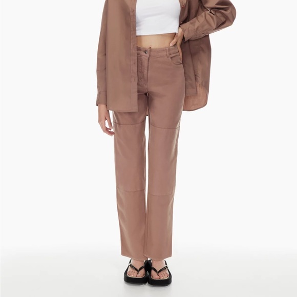 Aritzia | Wilfred Free Lark Pant in Gd Deep Taupe - Picture 1 of 15